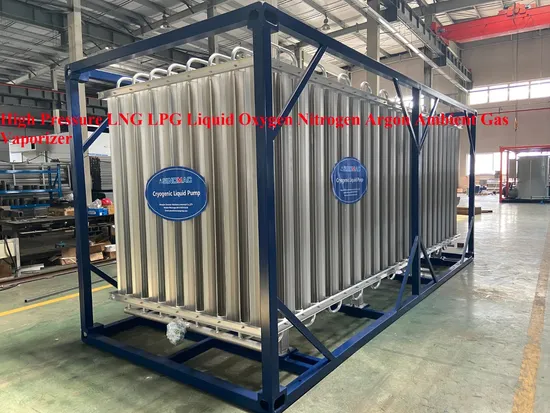 Industrial Liquid O2 N2 Ar Gas Cylinder Filling Station Pump Ethane Ambient Air Vaporizers