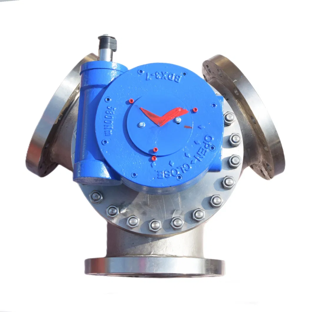 Carbon Steel or Stainless Steel Worm Gear Floating Tee Ball Valve